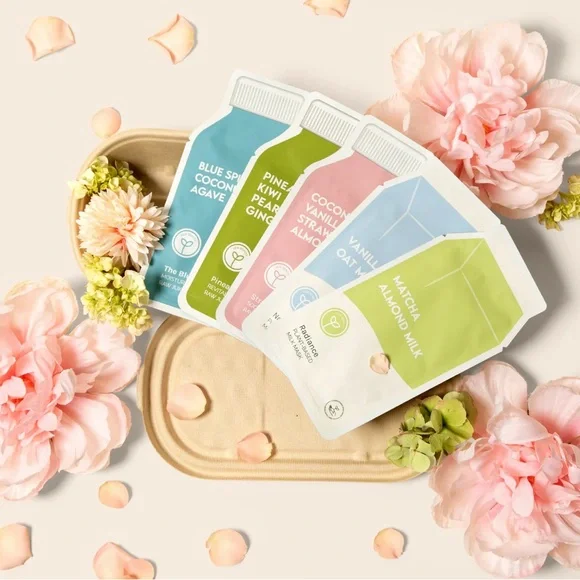 NEW Raw Juice Whole Food Facial 5 Sheet Mask Set Plant Based Skincare - Picture 4 of 12